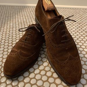 Foster & Son Suede Wingtip 10UK Crockett Jones!